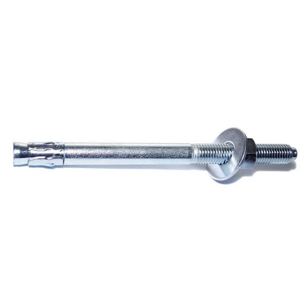 Midwest Fastener Wedge Anchor, 3/4" Dia., 10" L, Steel Zinc Plated, 10 PK 07473 - main